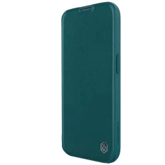 Apple iPhone 15 Pro case green NILLKIN QIN PRO LEATHER (PLAIN VERSION)