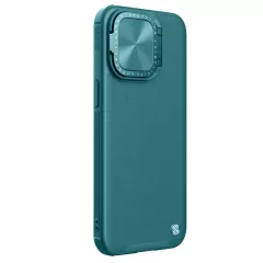 Apple iPhone 15 Pro case green NILLKIN CAMSHIELD PROP LEATHER