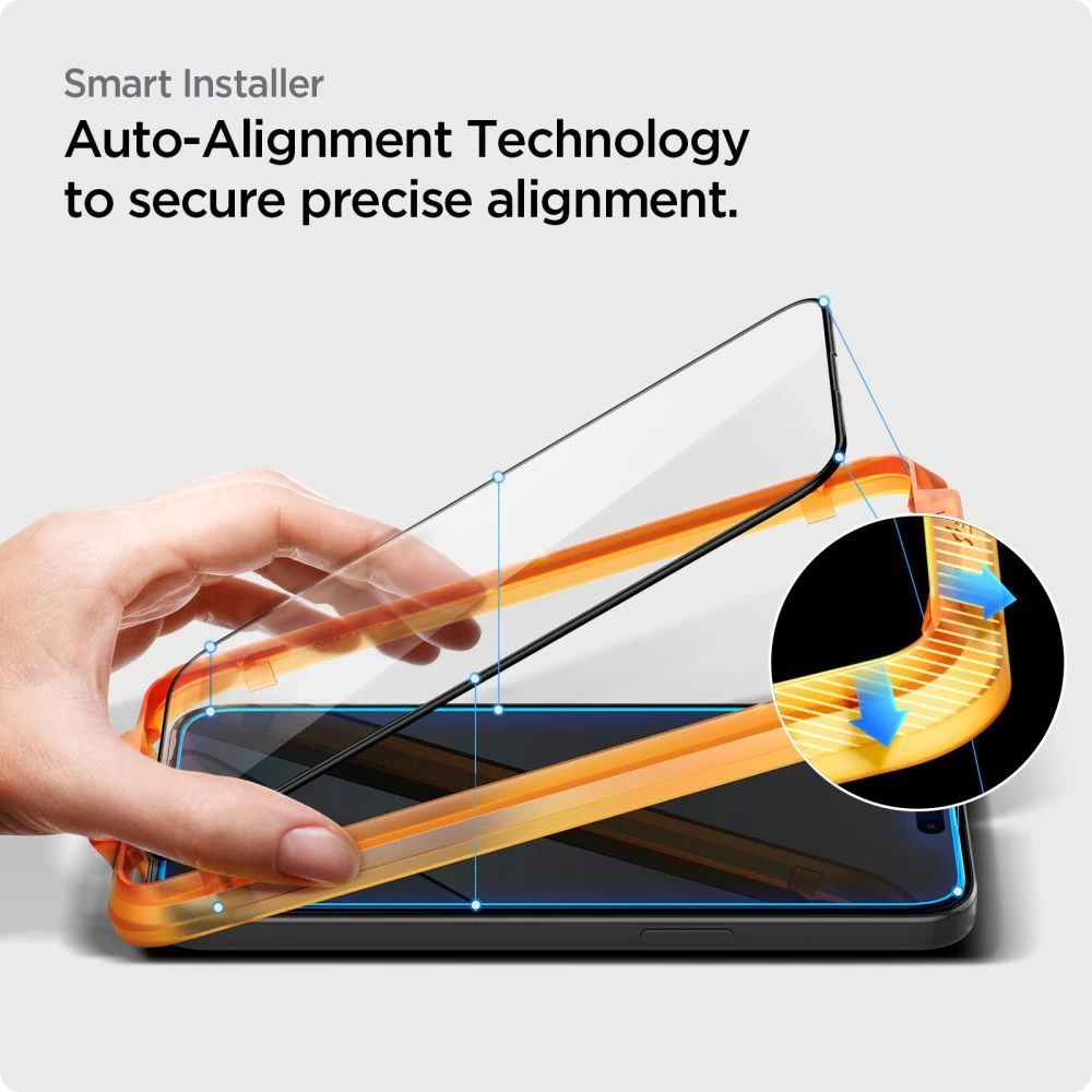 Apple iPhone 15 Pro Max skärmskydd  SPIGEN ALM GLASS FC 2-PACK