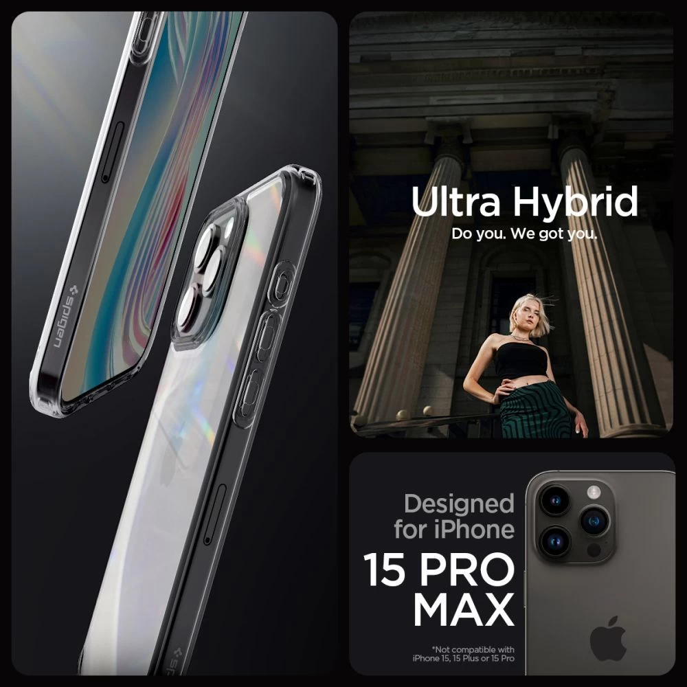 Apple iPhone 15 Pro Max dėklas  SPIGEN ULTRA HYBRID
