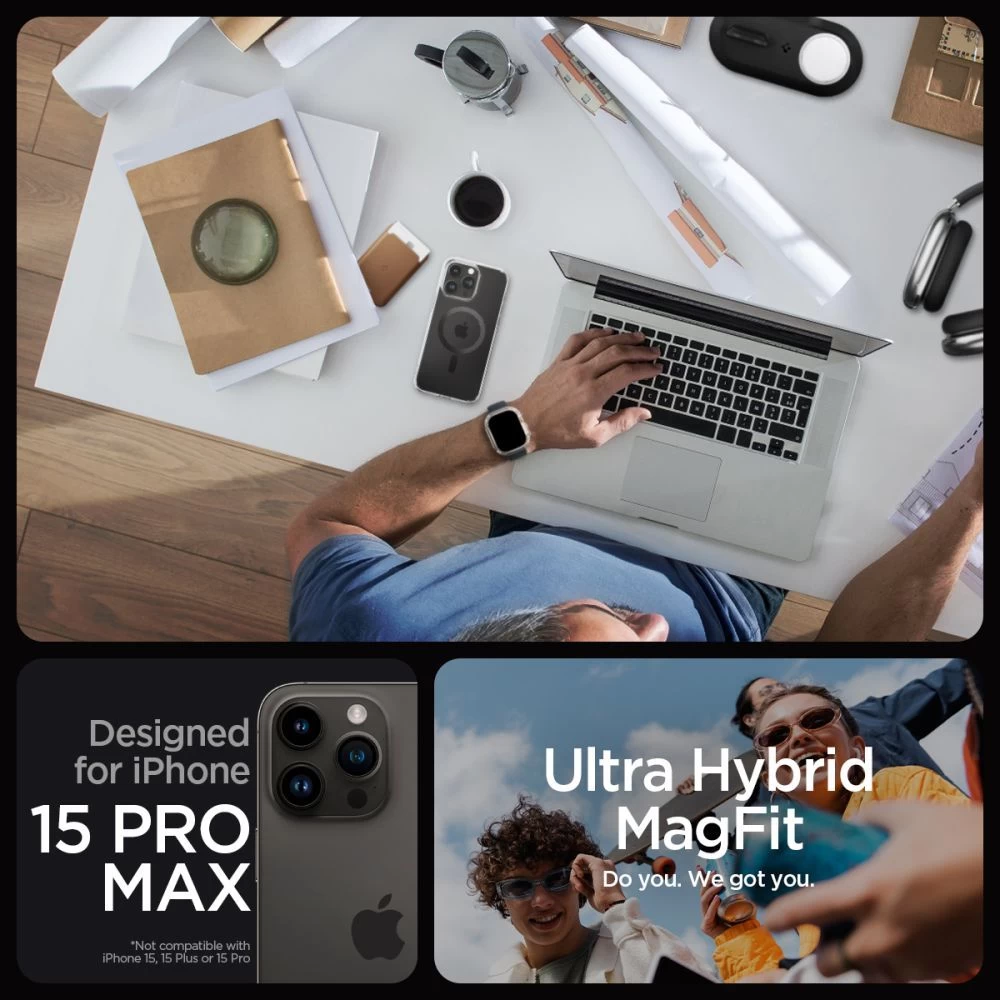 Apple iPhone 15 Pro Max case  SPIGEN ULTRA HYBRID MAG MAGSAFE