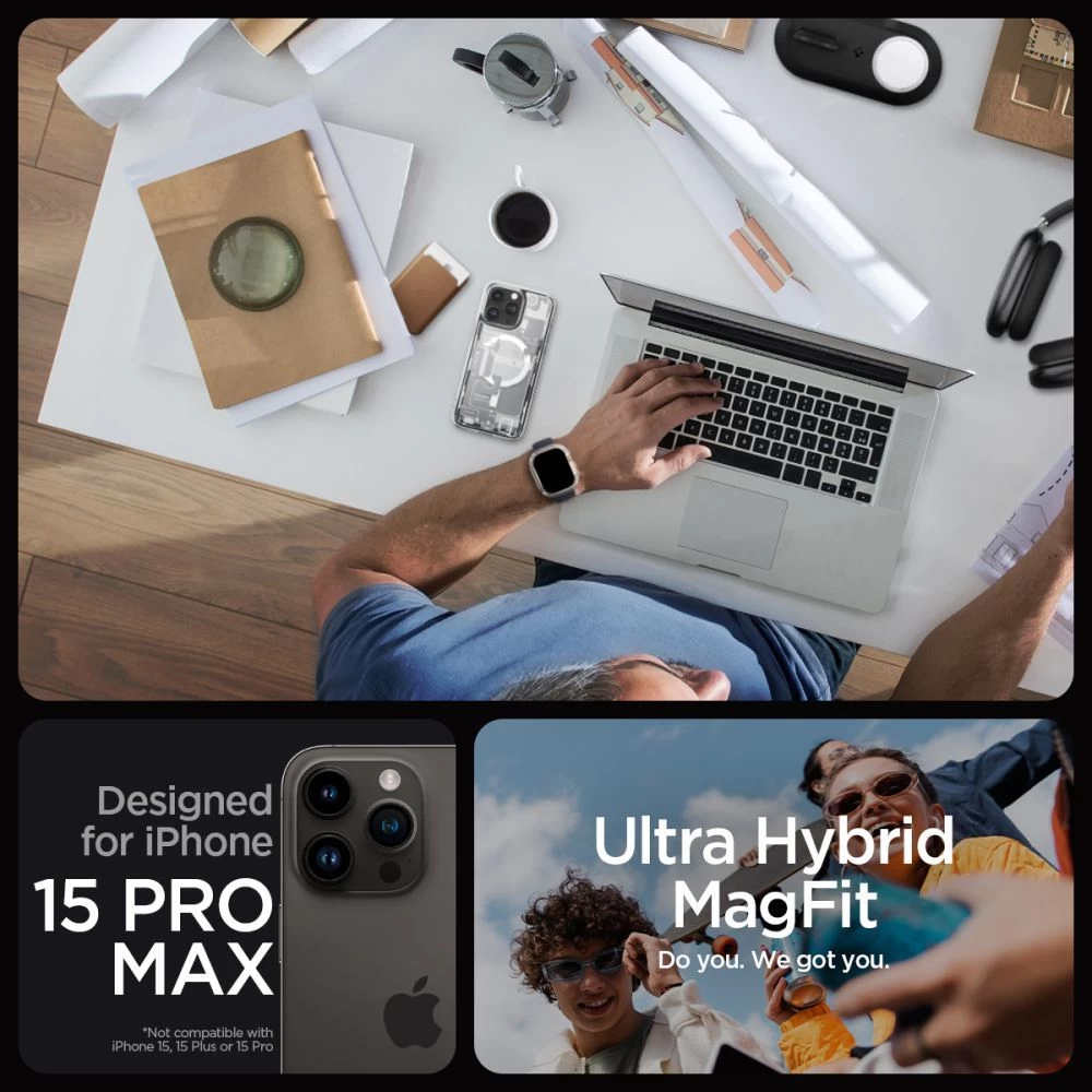 Apple iPhone 15 Pro Max case  SPIGEN ULTRA HYBRID MAG MAGSAFE