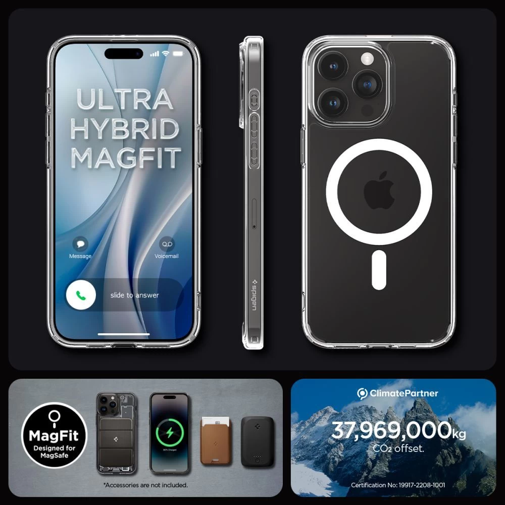 Apple iPhone 15 Pro Max case white SPIGEN ULTRA HYBRID MAG MAGSAFE