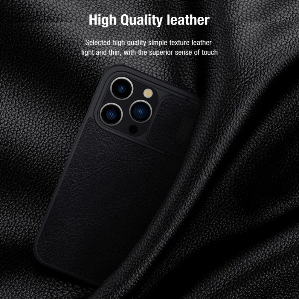Apple iPhone 15 Pro Max case brown NILLKIN QIN PRO LEATHER