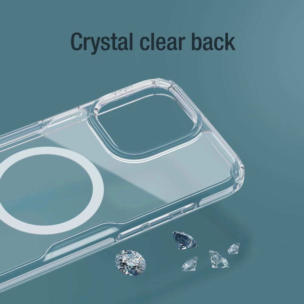Apple iPhone 15 Pro Max case transparent NILLKIN TPU PRO MAGNETIC