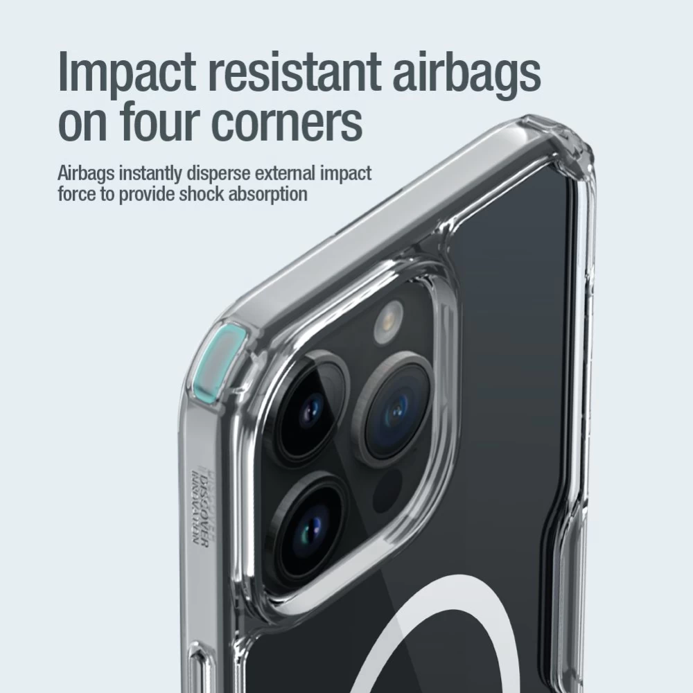 Apple iPhone 15 Pro Max case transparent NILLKIN TPU PRO MAGNETIC