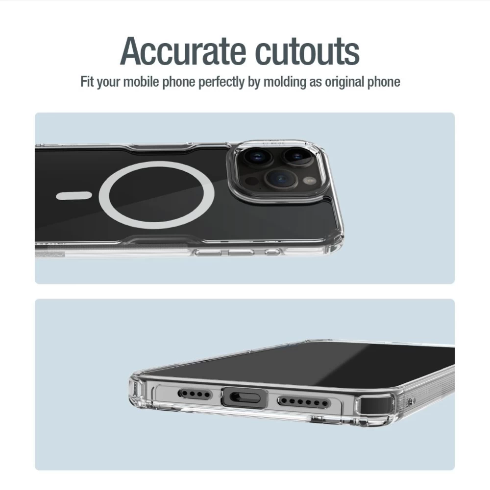 Apple iPhone 15 Pro Max case transparent NILLKIN TPU PRO MAGNETIC