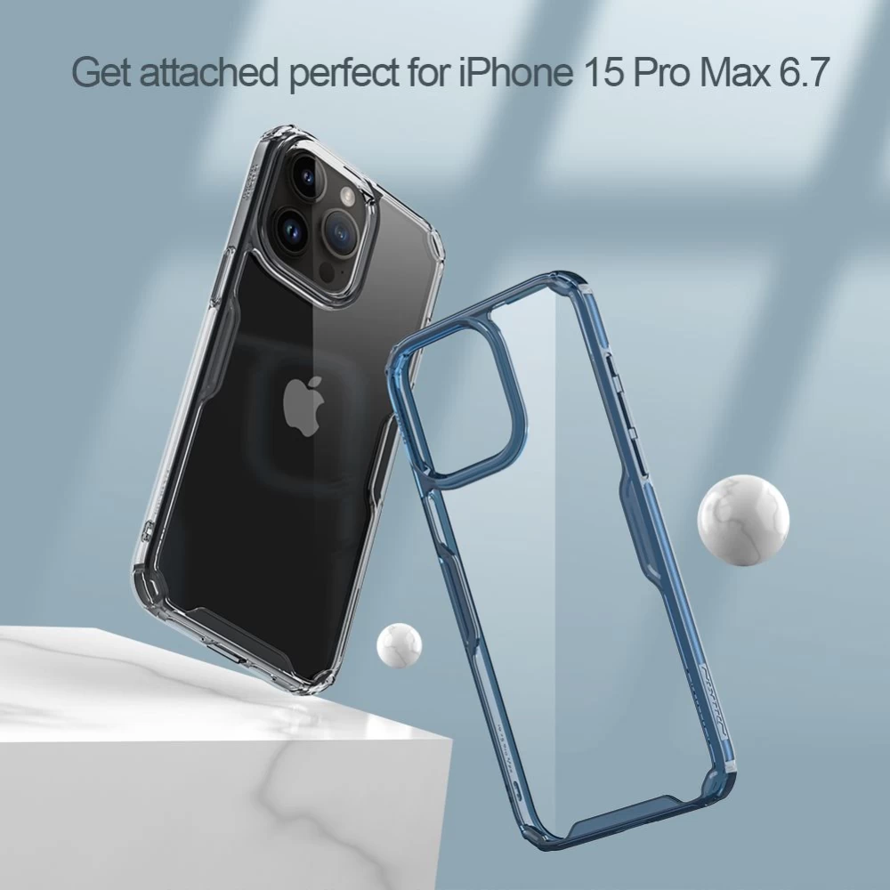 Apple iPhone 15 Pro Max case transparent NILLKIN TPU PRO