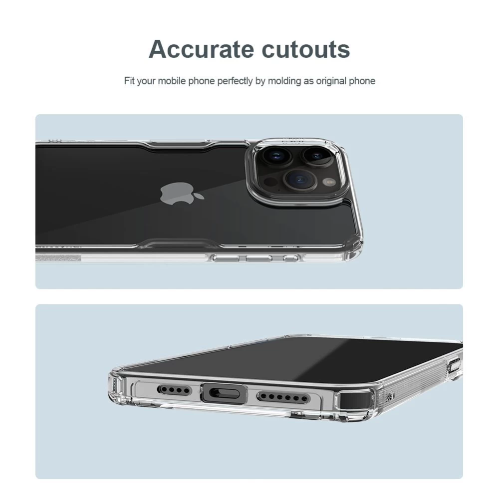 Apple iPhone 15 Pro Max case transparent NILLKIN TPU PRO
