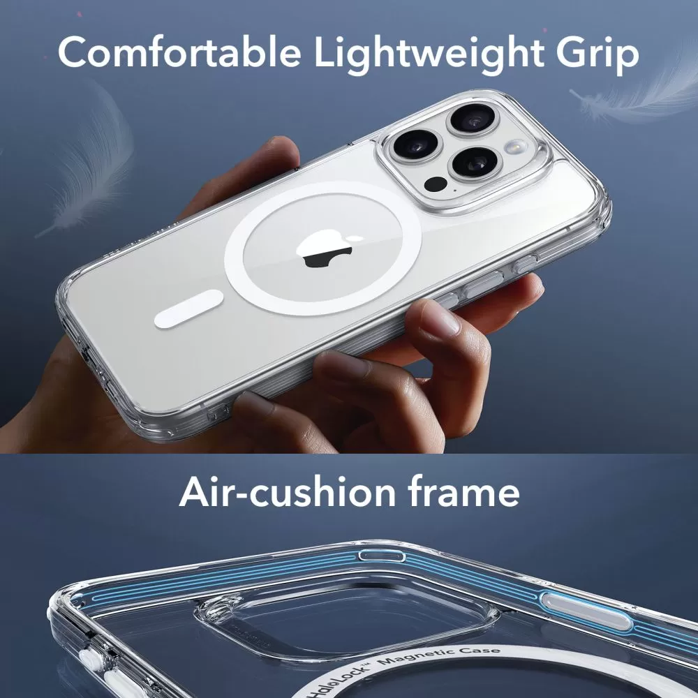 Apple iPhone 15 Pro Max case transparent ESR CLASSIC PRO SET HALOLOCK MAGSAFE