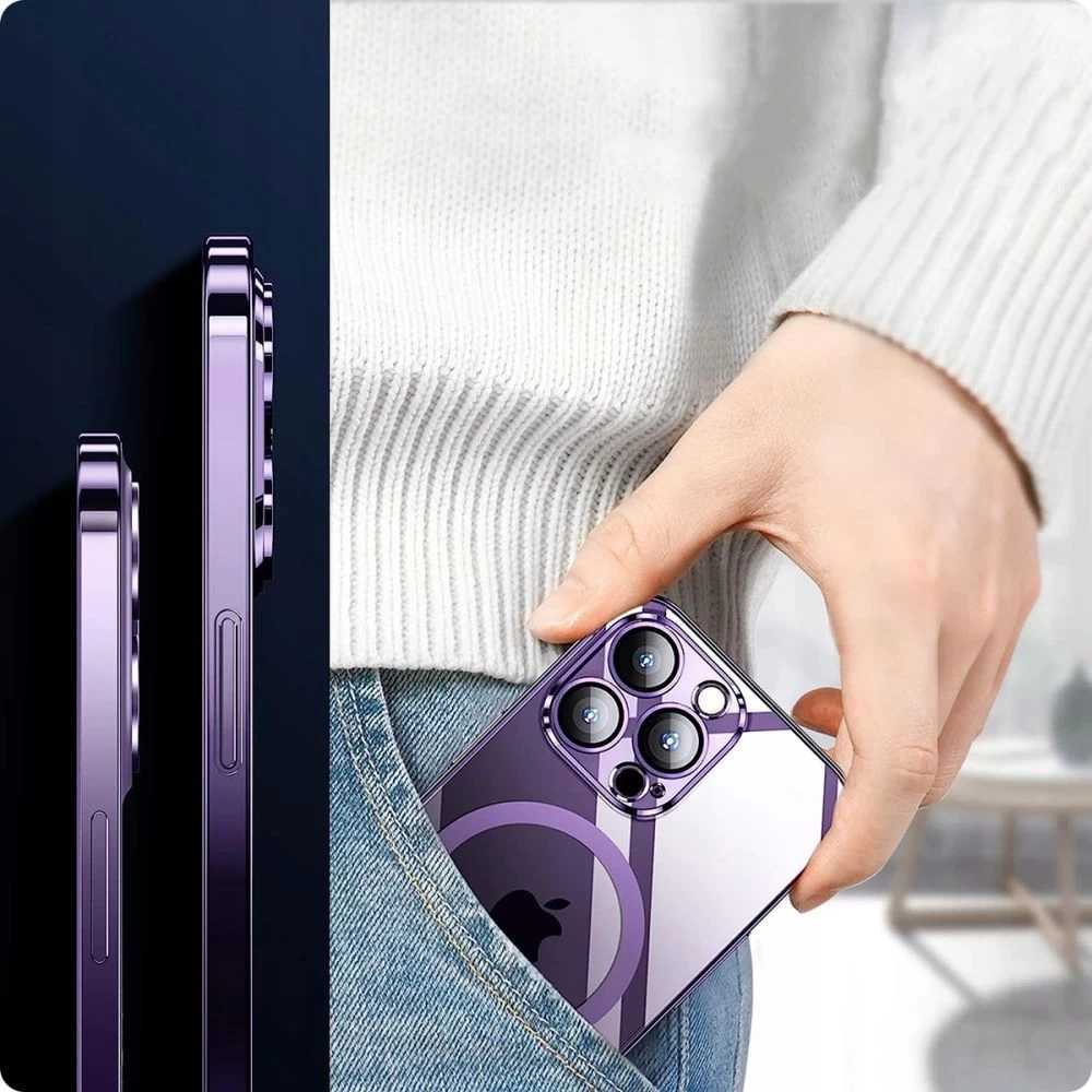 Apple iPhone 15 Pro Max vāciņš melns TECH-PROTECT MAGSHINE MAGSAFE