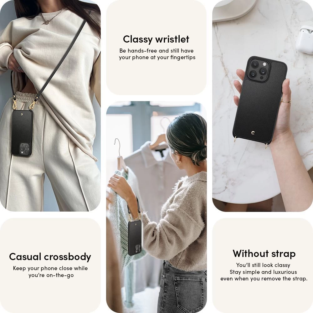 Apple iPhone 15 Pro Max ümbris must SPIGEN CYRILL CLASSIC CHARM MAG MAGSAFE