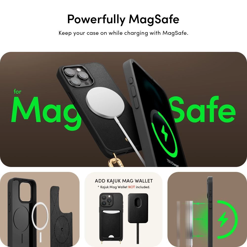 Apple iPhone 15 Pro Max ümbris must SPIGEN CYRILL CLASSIC CHARM MAG MAGSAFE