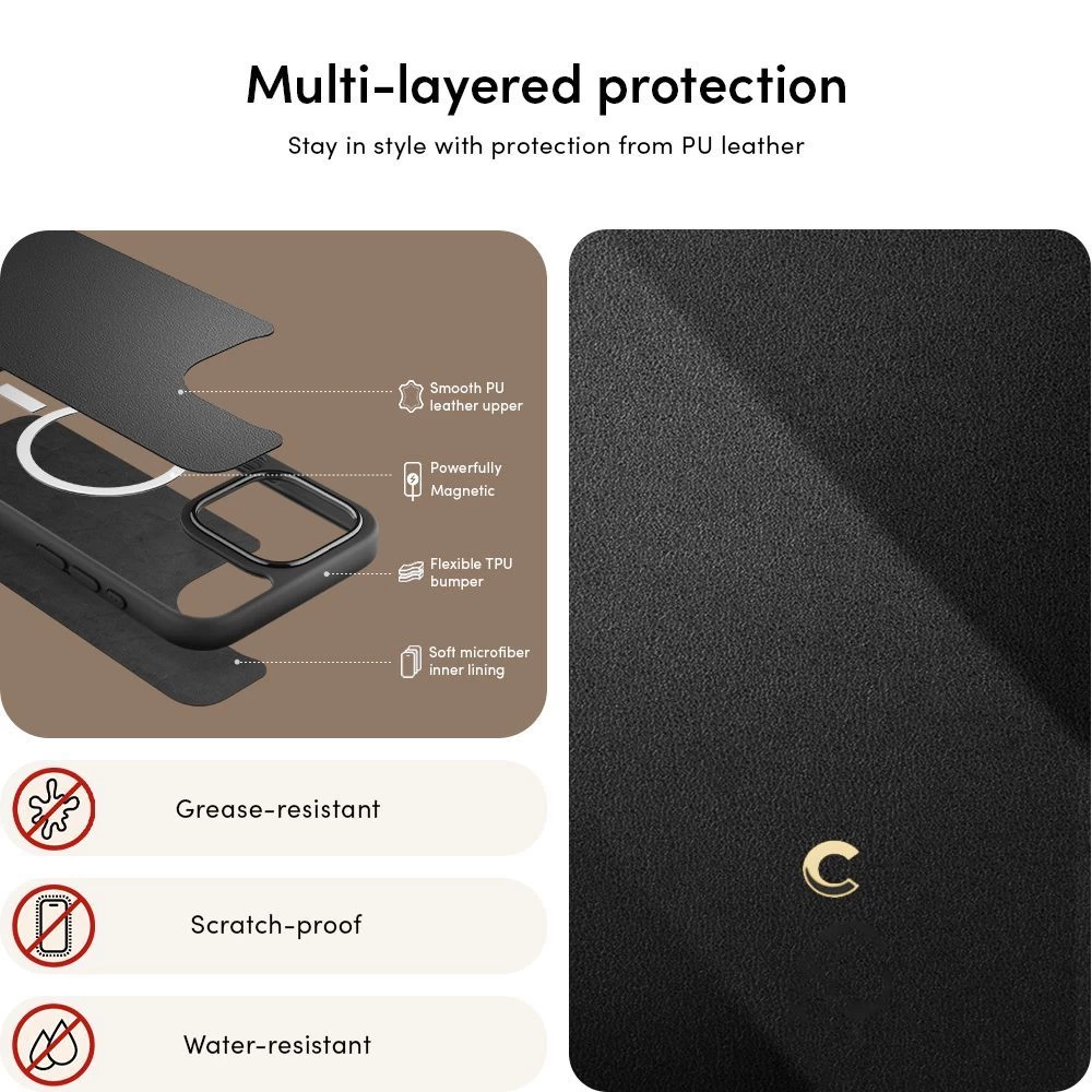 Apple iPhone 15 Pro Max ümbris must SPIGEN CYRILL CLASSIC CHARM MAG MAGSAFE