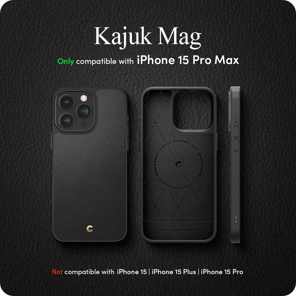 Apple iPhone 15 Pro Max case black SPIGEN CYRILL KAJUK MAG MAGSAFE