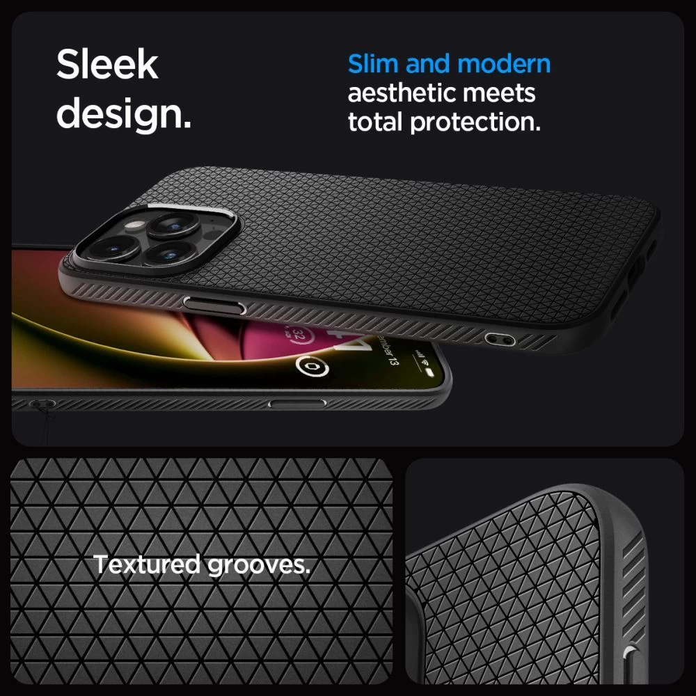 Apple iPhone 15 Pro Max case black SPIGEN LIQUID AIR