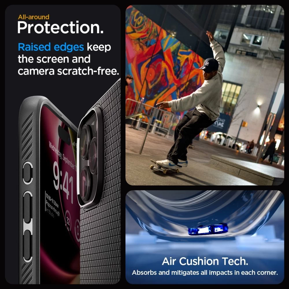 Apple iPhone 15 Pro Max case black SPIGEN LIQUID AIR