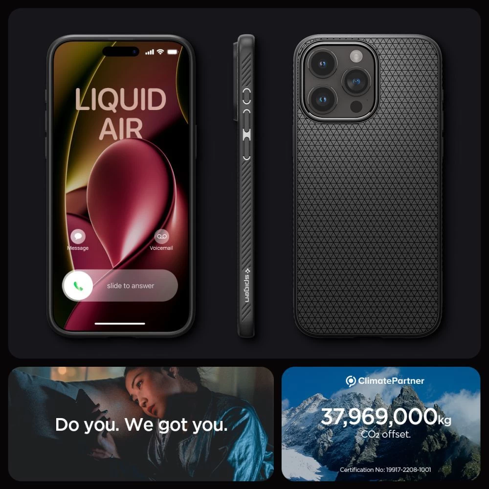Apple iPhone 15 Pro Max case black SPIGEN LIQUID AIR