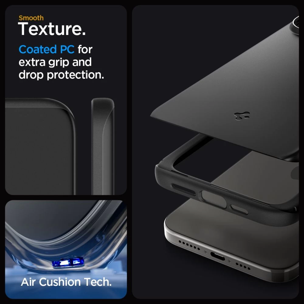 Apple iPhone 15 Pro Max case black SPIGEN THIN FIT