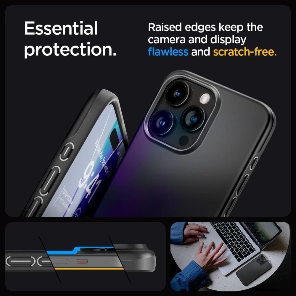 Apple iPhone 15 Pro Max case black SPIGEN THIN FIT