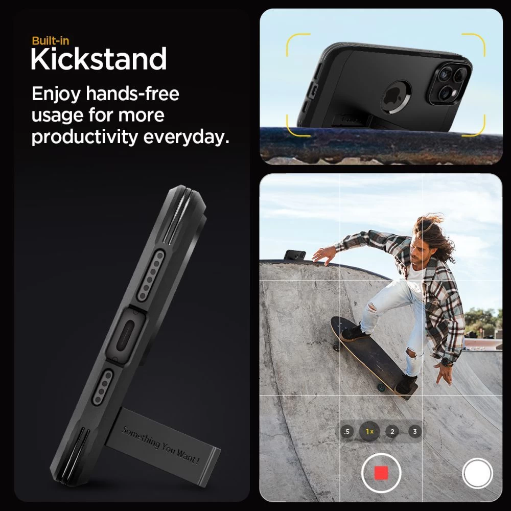 Apple iPhone 15 Pro Max case black SPIGEN TOUGH ARMOR MAG MAGSAFE