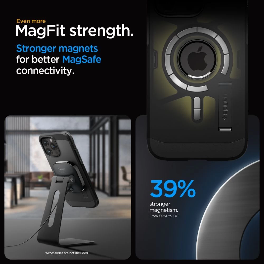 Apple iPhone 15 Pro Max case black SPIGEN TOUGH ARMOR MAG MAGSAFE