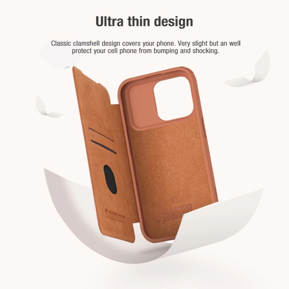 Apple iPhone 15 Pro Max case black NILLKIN QIN PRO LEATHER