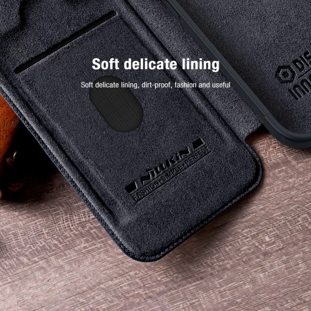 Apple iPhone 15 Pro Max case black NILLKIN QIN PRO LEATHER