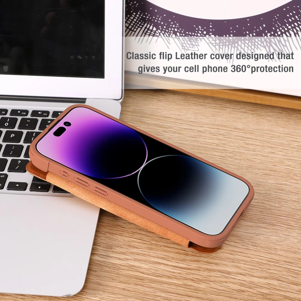 Apple iPhone 15 Pro Max case black NILLKIN QIN PRO LEATHER