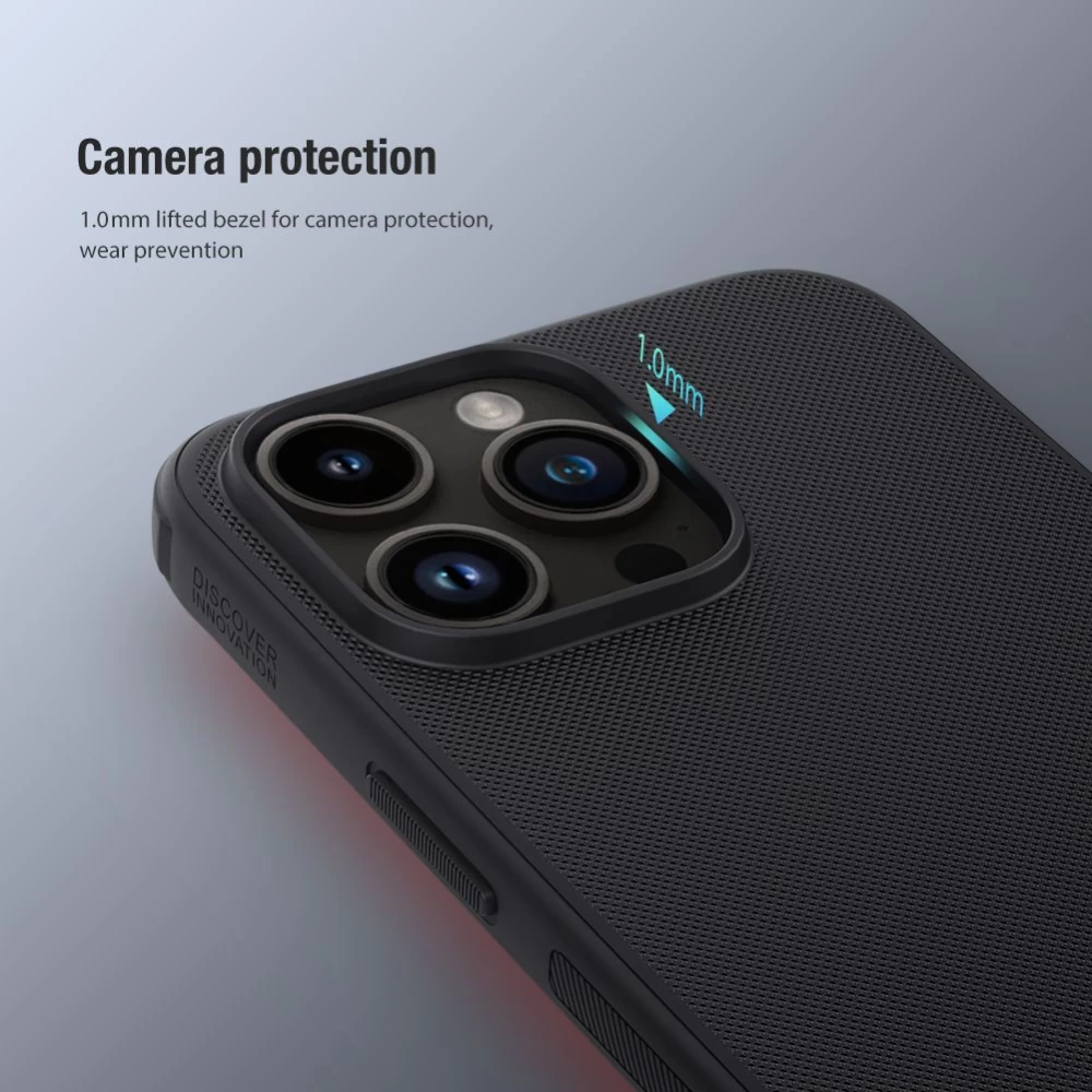 Apple iPhone 15 Pro Max case red NILLKIN SUPER FROSTED SHIELD PRO