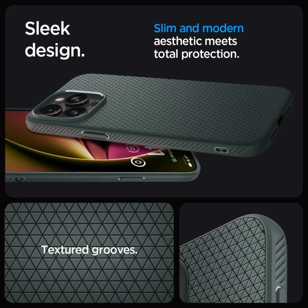 Apple iPhone 15 Pro Max case green SPIGEN LIQUID AIR