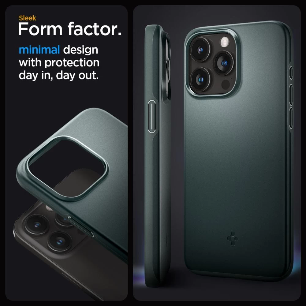 Apple iPhone 15 Pro Max case green SPIGEN THIN FIT