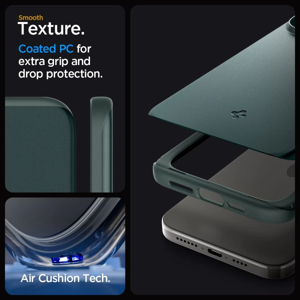 Apple iPhone 15 Pro Max case green SPIGEN THIN FIT