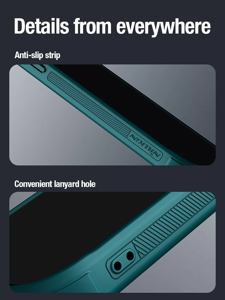 Apple iPhone 15 Pro Max skal grön NILLKIN CAMSHIELD PROP LEATHER MAGNETIC