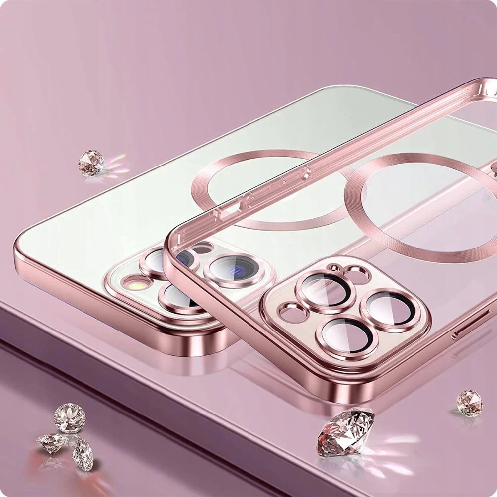 Apple iPhone 15 Pro Max vāciņš zeltīts TECH-PROTECT MAGSHINE MAGSAFE