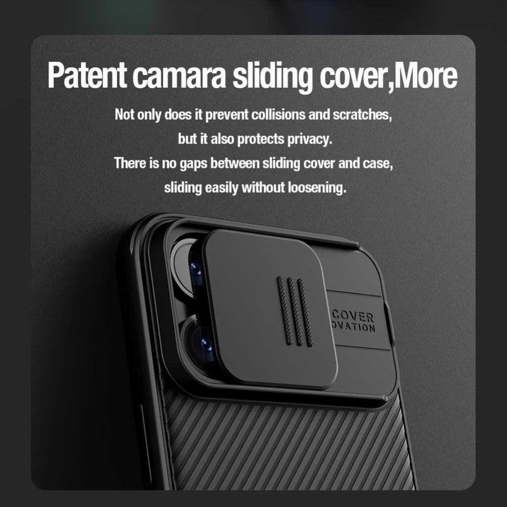 Apple iPhone 15 Pro Max case blue NILLKIN CAMSHIELD PRO