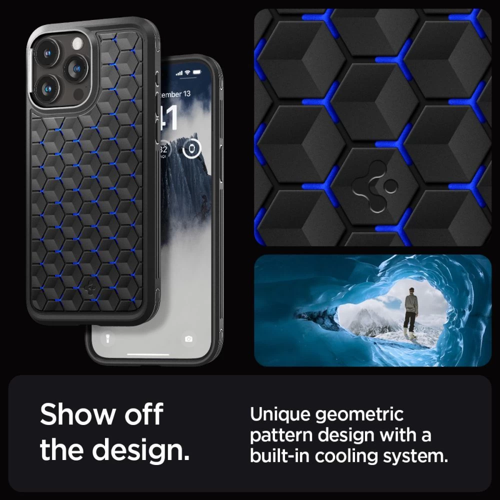 Apple iPhone 15 Pro Max case blue SPIGEN CRYO ARMOR
