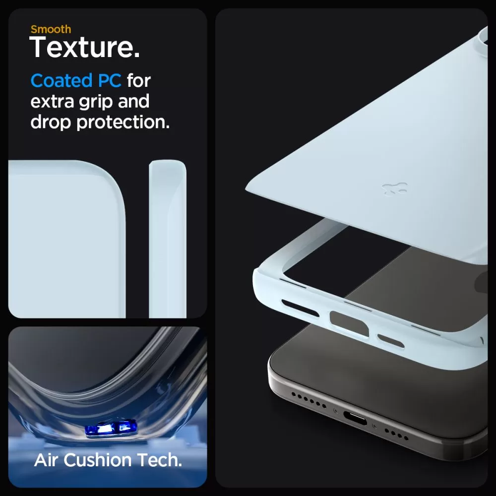 Apple iPhone 15 Pro Max case blue SPIGEN THIN FIT