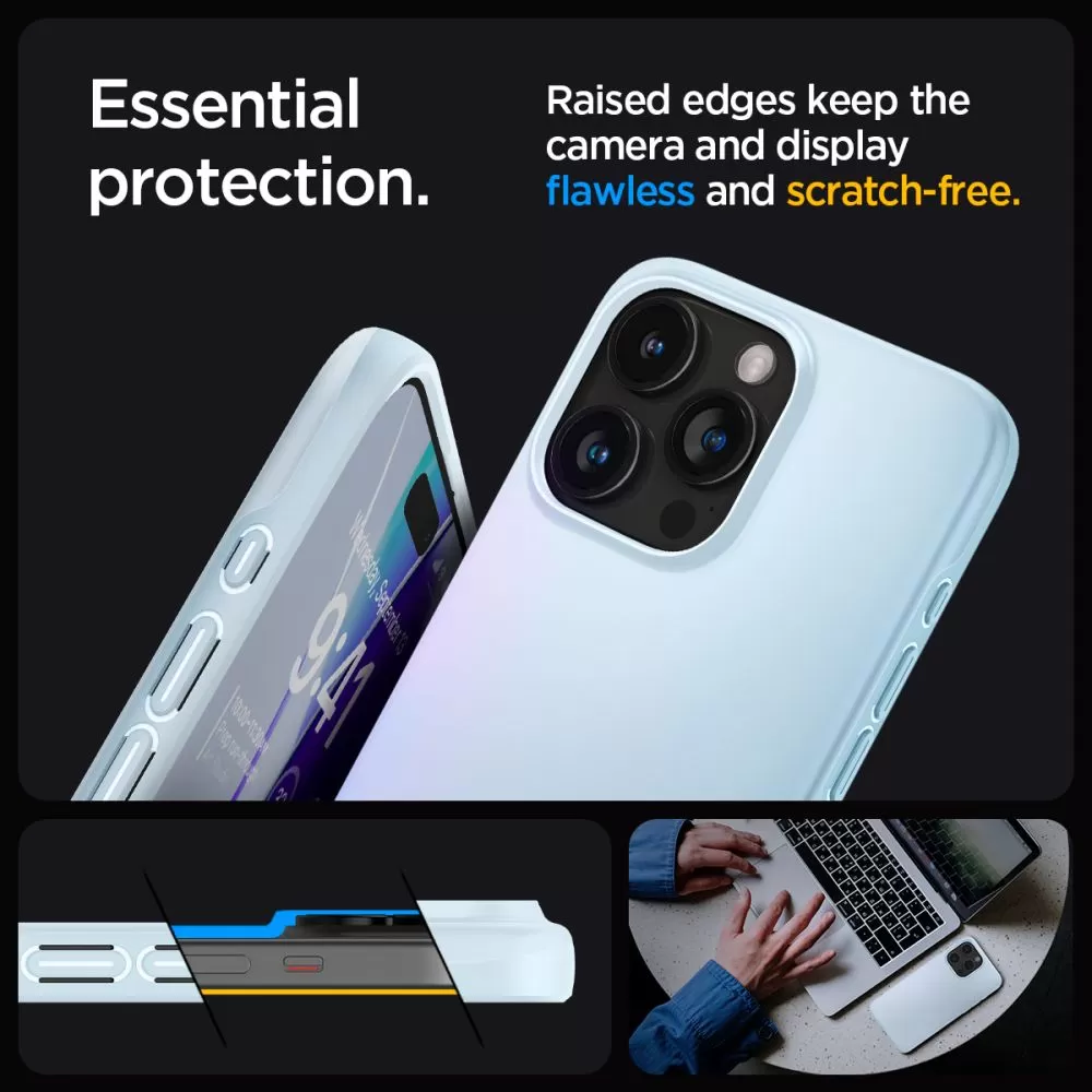 Apple iPhone 15 Pro Max case blue SPIGEN THIN FIT