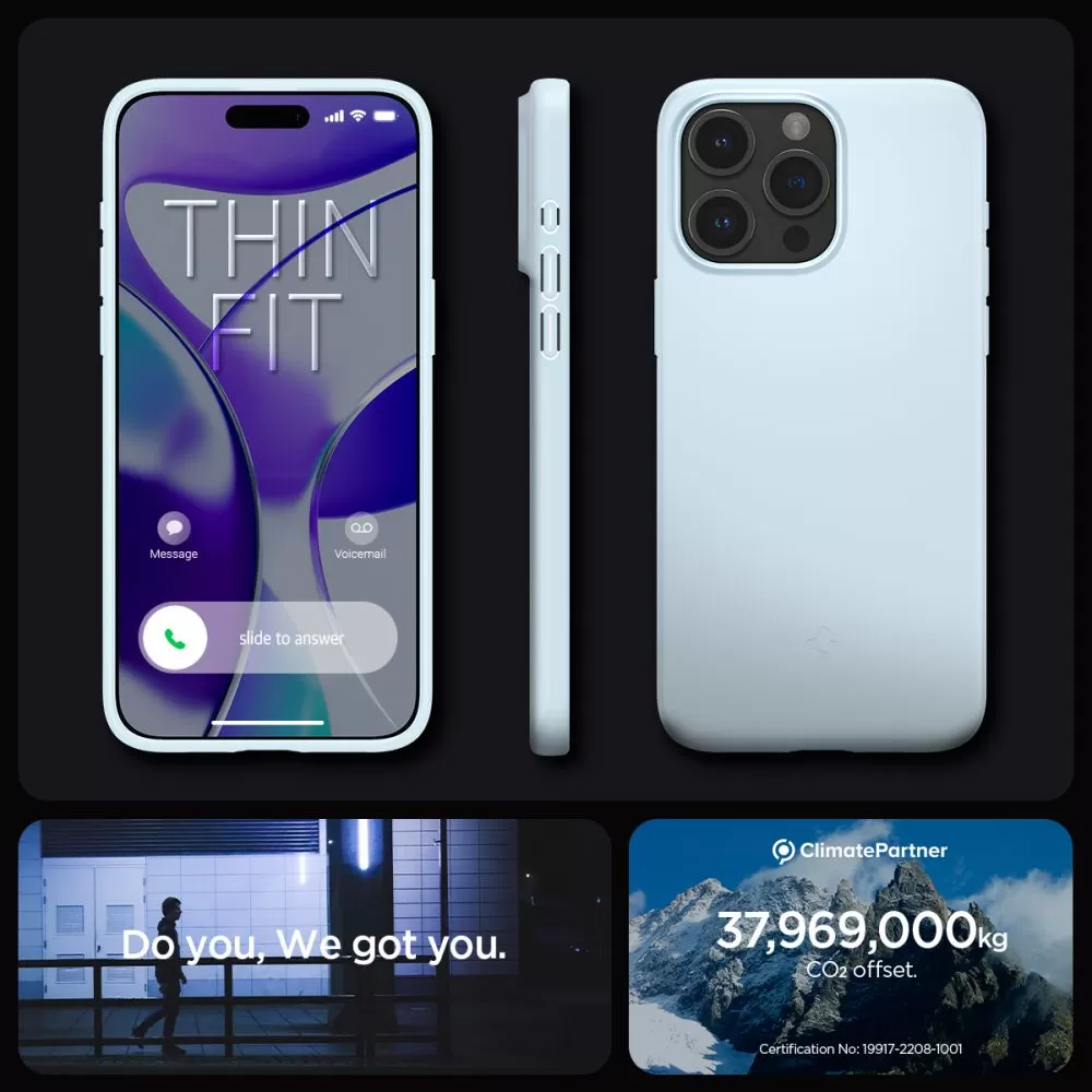 Apple iPhone 15 Pro Max case blue SPIGEN THIN FIT