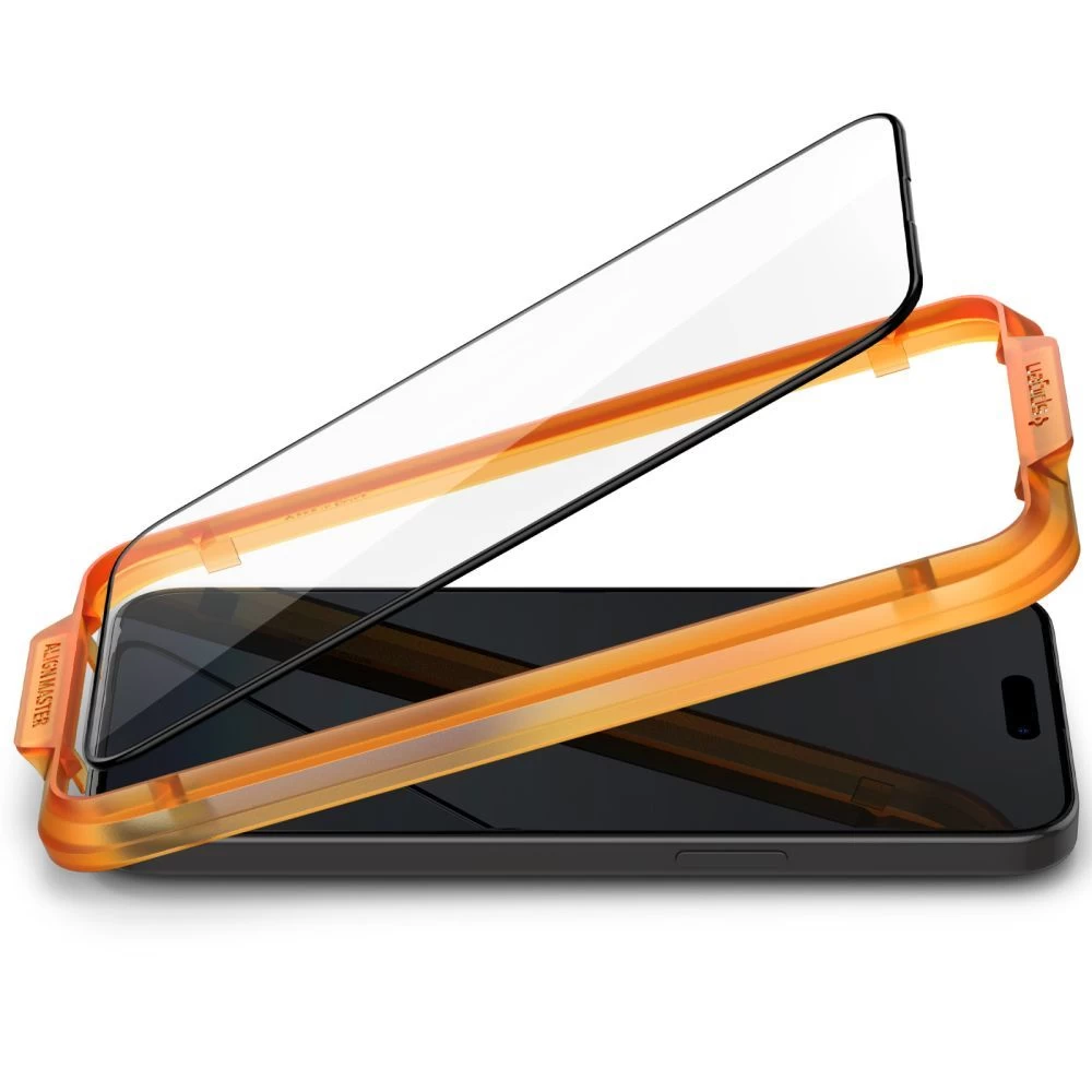 Apple iPhone 15 Pro Max skärmskydd SPIGEN ALM GLASS FC 2-PACK