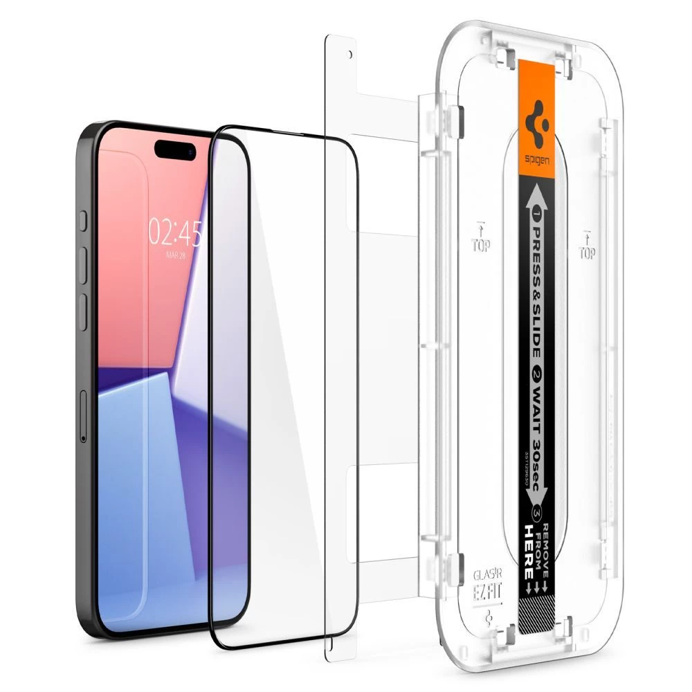 Apple iPhone 15 Pro Max skärmskydd SPIGEN GLAS.TR ”EZ FIT” FC