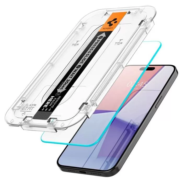 Apple iPhone 15 Pro Max skärmskydd SPIGEN GLAS.TR ”EZ FIT”