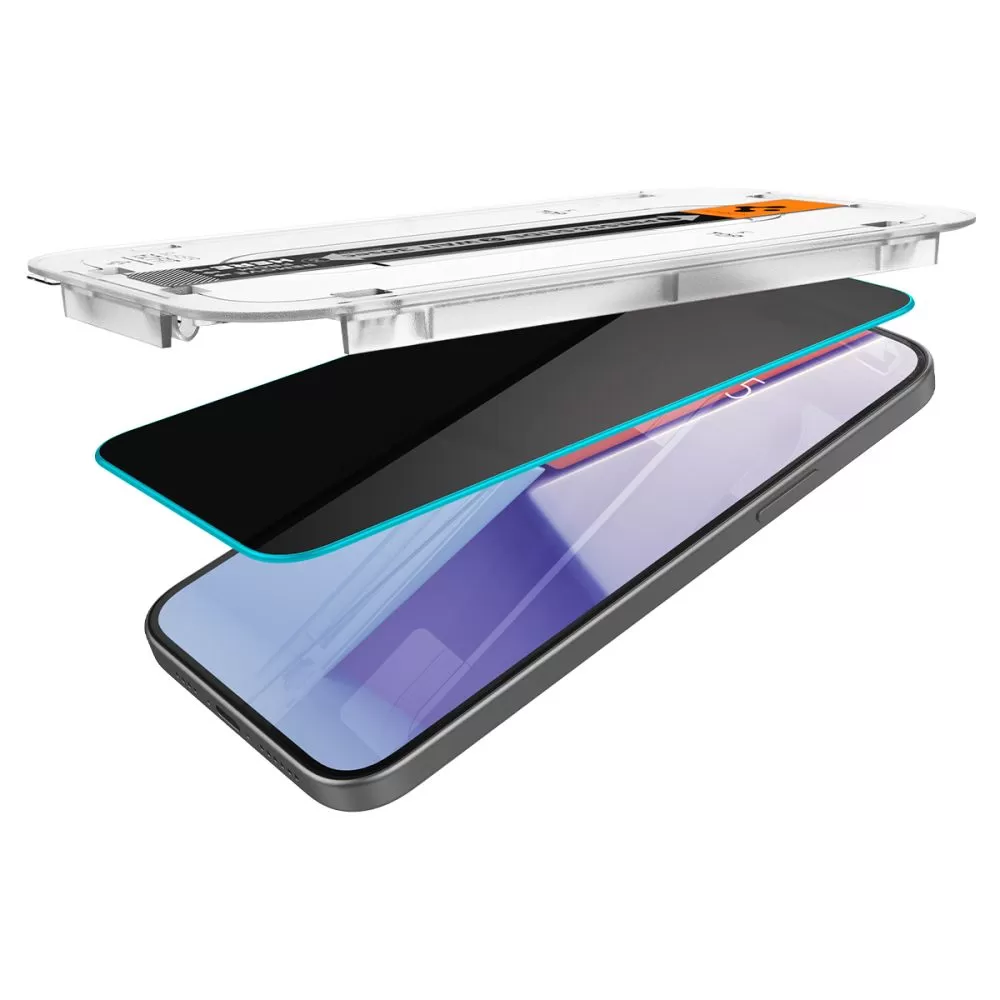 Apple iPhone 15 Pro Max skärmskydd SPIGEN GLAS.TR ”EZ FIT” PRIVACY