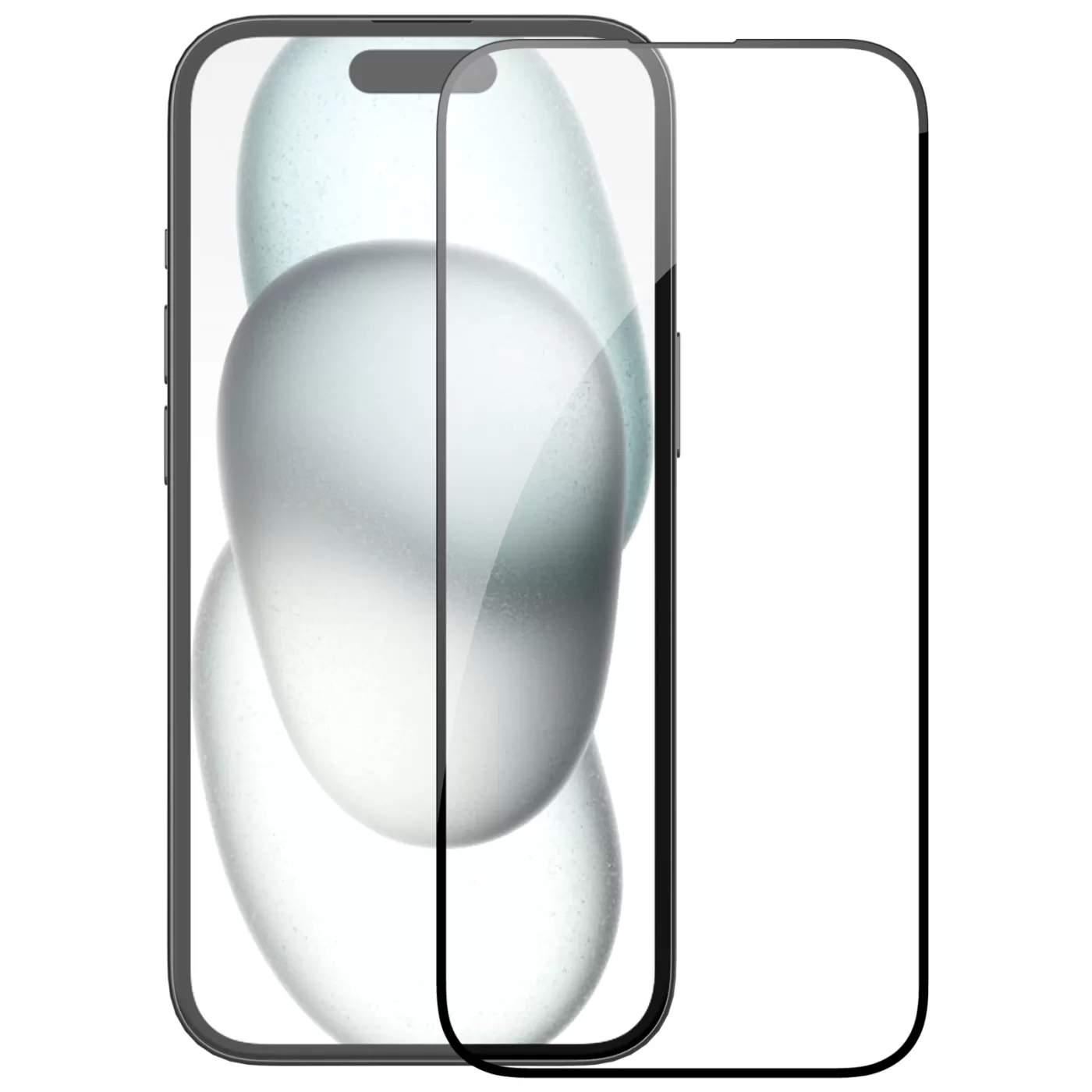 Apple iPhone 15 Pro Max skärmskydd svart NILLKIN EZ SET (3PCS)