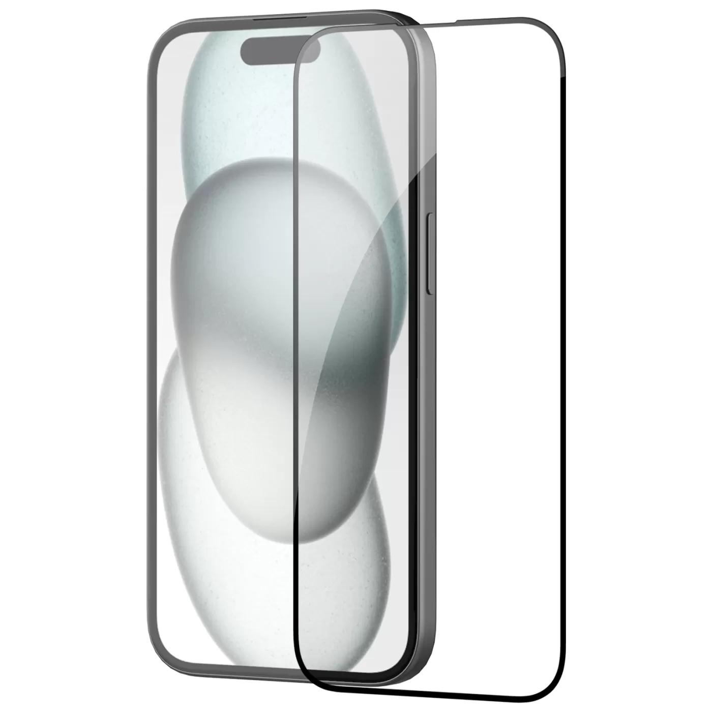 Apple iPhone 15 Pro Max skärmskydd svart NILLKIN EZ SET (3PCS)