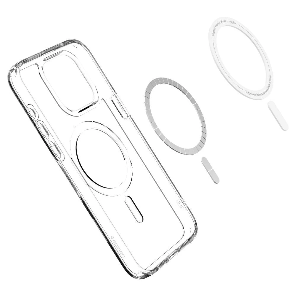 Apple iPhone 15 Pro Max case white SPIGEN ULTRA HYBRID MAG MAGSAFE
