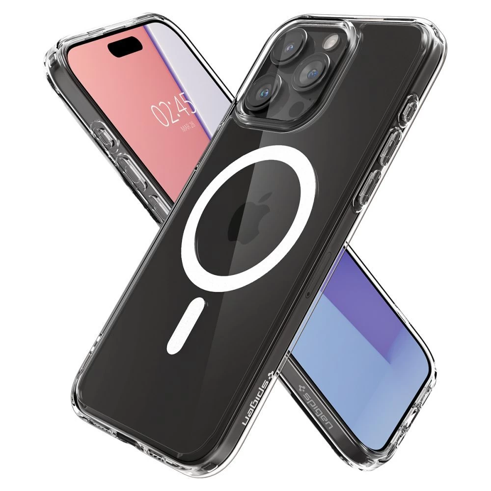 Apple iPhone 15 Pro Max case white SPIGEN ULTRA HYBRID MAG MAGSAFE