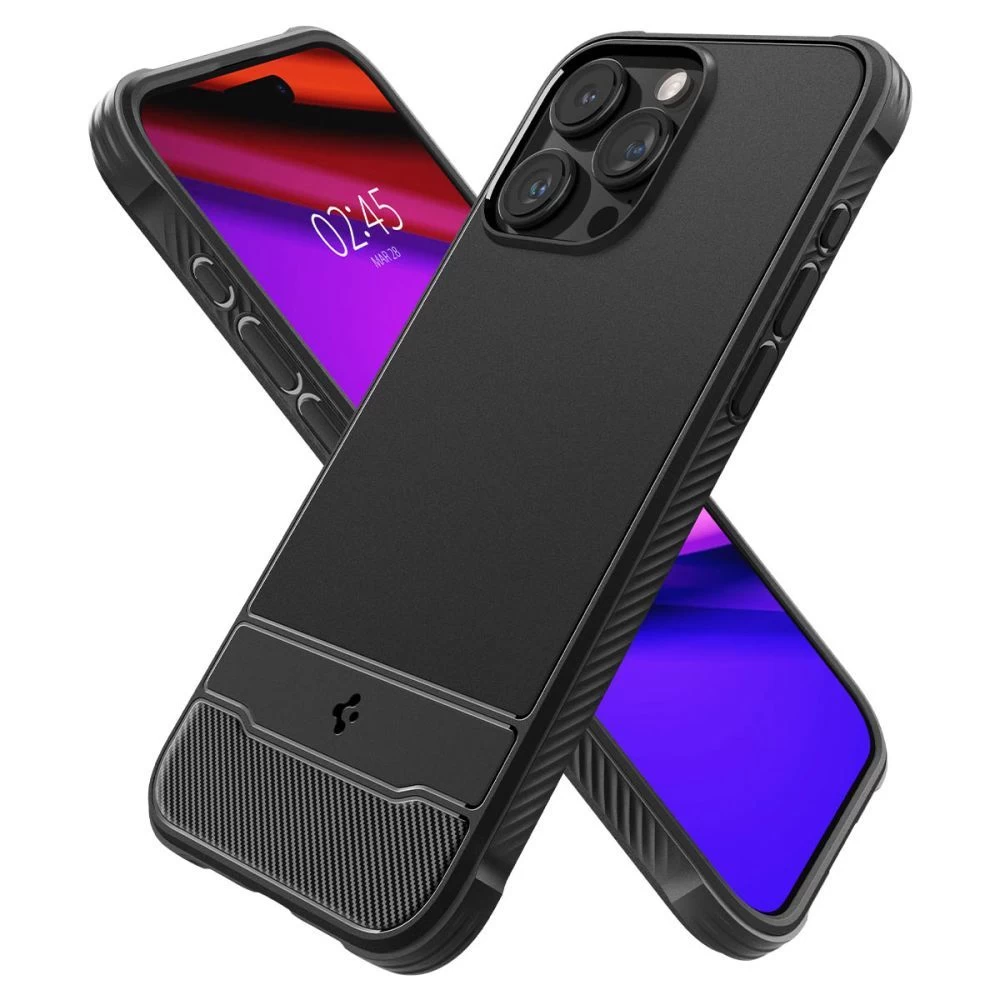 Apple iPhone 15 Pro Max case black SPIGEN RUGGED ARMOR MAG MAGSAFE
