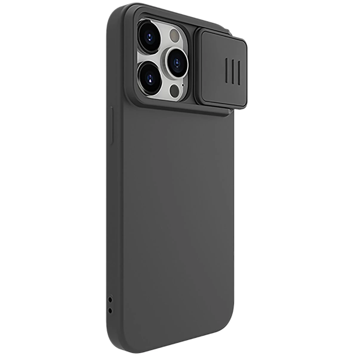 Apple iPhone 15 Pro Max case black NILLKIN CAMSHIELD SILKY SILICON